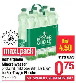 Maximarkt Römerquelle Mineralwasser Angebot