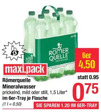 Maximarkt Römerquelle Mineralwasser Angebot