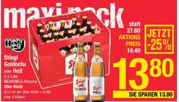 Maximarkt Stiegl Goldbräu oder Hell Angebot