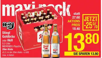 Maximarkt Stiegl Goldbräu oder Hell Angebot