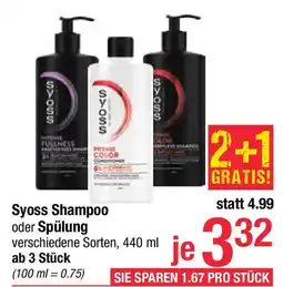 Maximarkt Syoss Shampoo oder Spülung Angebot