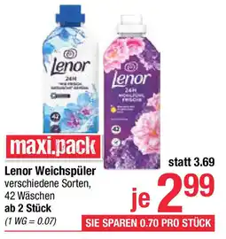 Maximarkt Lenor Weichspüler Angebot