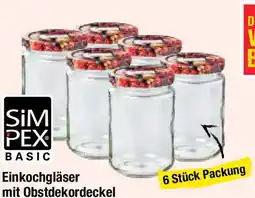 Maximarkt Simpex Basic Einkochgläser Angebot
