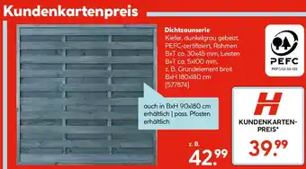 Hellweg Dichtzaunserie Angebot