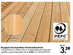 Hellweg Douglasie-Terrassendiele/-Konstruktionsbrett Angebot