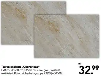 Hellweg Terrassenplatte Quarzstone Angebot