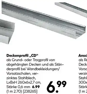 Hellweg Deckenprofil cd Angebot