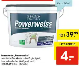 Hellweg Innenfarbe Powerweiss Angebot