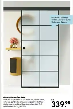 Hellweg Glasschiebetür-set „loft“ Angebot