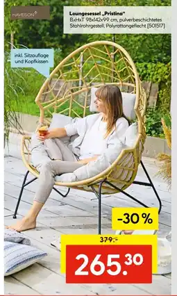 Hellweg Loungesessel „Pristina“ Angebot