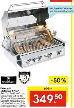 Hellweg Einbaugrill Baltimore Angebot