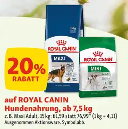 Fressnapf auf ROYAL CANIN Hundenahrung Angebot