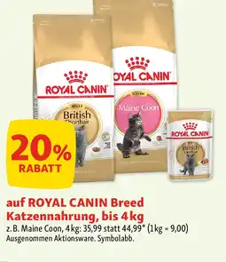 Fressnapf auf ROYAL CANIN Breed Katzennahrung, bis Angebot