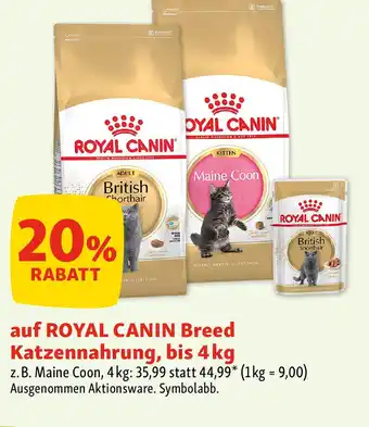 Fressnapf auf ROYAL CANIN Breed Katzennahrung, bis Angebot