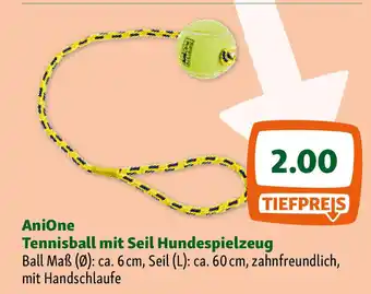 Fressnapf Tennisball mit Seil Hundespielzeug Angebot