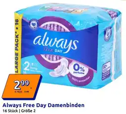 Action Always free day damenbinden Angebot