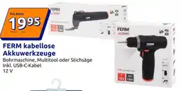 Action FERM kabellose Akkuwerkzeuge Angebot