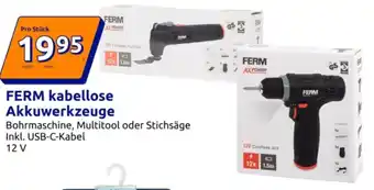 Action FERM kabellose Akkuwerkzeuge Angebot