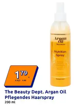 Action The Beauty Dept. Argan Oil Pflegendes Haarspray Angebot