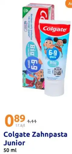 Action Colgate Zahnpasta Junior Angebot