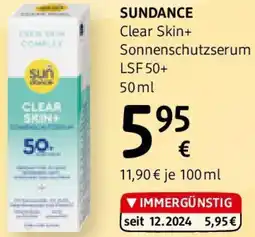 dm Clear Skin+ Sonnenschutzserum Angebot