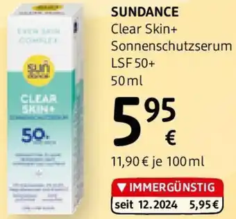 dm Clear Skin+ Sonnenschutzserum Angebot