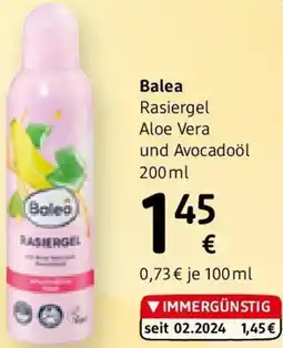 dm Rasiergel Aloe Vera und Avocadoöl Angebot