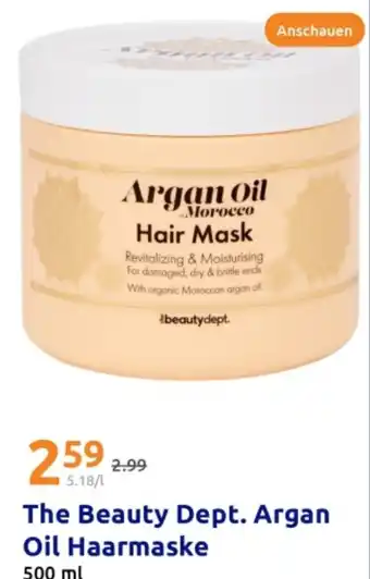 Action The beauty dept. argan oil haarmaske Angebot