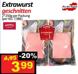 Wurstico Extrawurst geschnitten Angebot