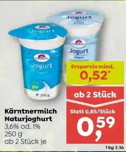 ADEG Kärntnermilch naturjoghurt Angebot