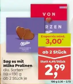 ADEG Sag es mit Milka Pralinen Angebot