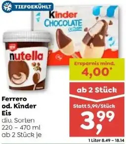 ADEG Ferrero od. Kinder Eis Angebot