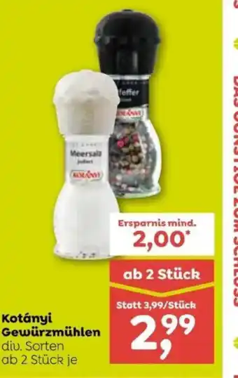 ADEG Kotányi Gewürzmühlen Angebot
