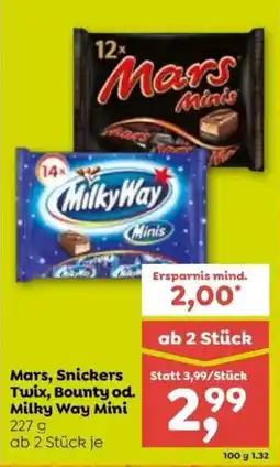 ADEG Mars, snickers twix, bounty od. milky way mini Angebot