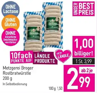 Sutterlüty Rostbratwürstle Angebot