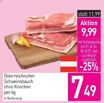 Sutterlüty Österreichischer schweinebauch ohne knochen Angebot
