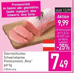 Sutterlüty Österreichisches schweinekarree premiumstück rose Angebot