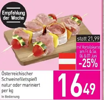 Sutterlüty Österreichischer schweinefiletspieß Angebot