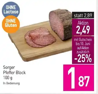 Sutterlüty Pfeffer Block Angebot