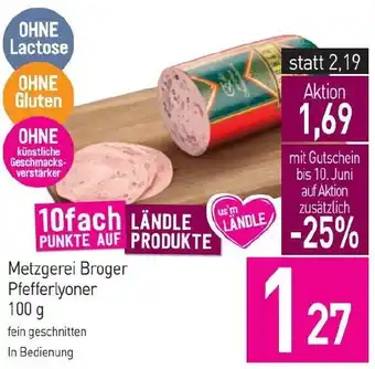Sutterlüty Pfefferlyoner Angebot