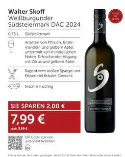 Interspar Walter Skoff Weißburgunder Südsteiermark DAC 2024 Angebot