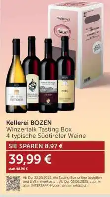 Interspar Kellerei BOZEN Winzertalk Tasting Box Angebot