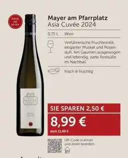 Interspar Mayer am Pfarrplatz Asia Cuvée 2024 Angebot