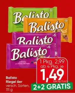 Spar Balisto Riegel 6er Angebot