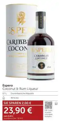 Interspar Espero Coconut & Rum Liqueur Angebot