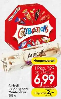 Spar Amicelli 2 x 200 g oder Celebrations 385 g Angebot
