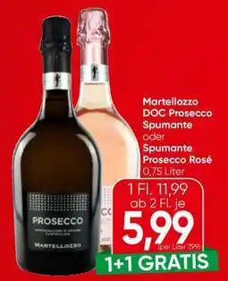 Spar Martellozzo DOC Prosecco Spumante oder Spumante Prosecco Rosé Angebot
