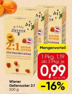 Spar Wiener Gelierzucker 2:1 Angebot
