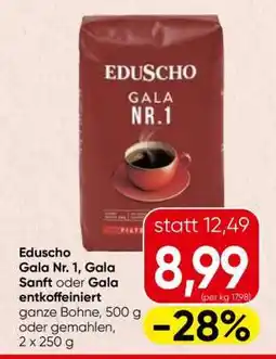 Spar Eduscho Gala Nr. 1, Gala Sanft oder Gala entkoffeiniert Angebot