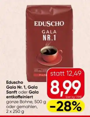 Spar Eduscho Gala Nr. 1, Gala Sanft oder Gala entkoffeiniert Angebot
